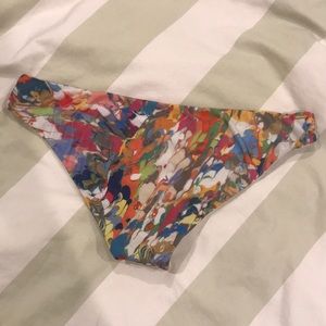 L*Space Marble print bikini bottoms M